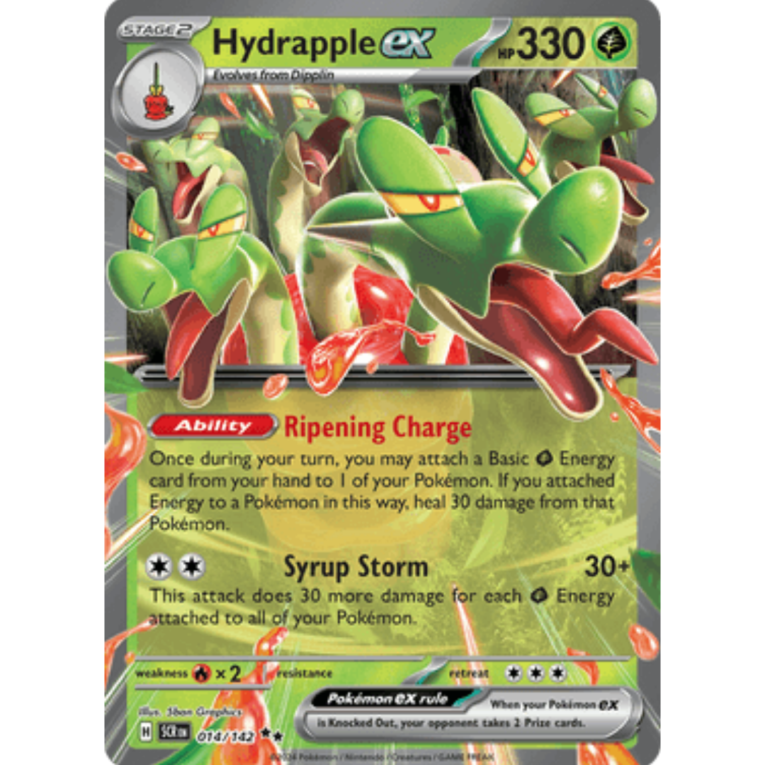 Hydrapple ex 014/142  - Holofoil SV07 Stellar Crown - Double Rare