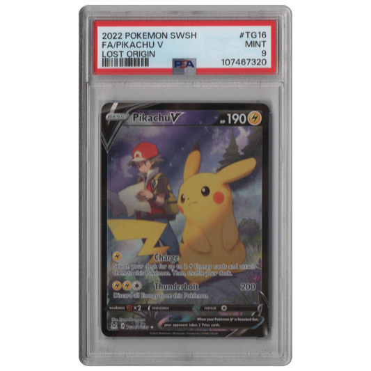 [PSA 9] Pikachu V #TG16 - Lost Origin