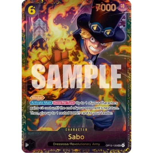 Sabo (Store Treasure Cup 2025) (OP13-120) - One Piece Promotion Cards Foil