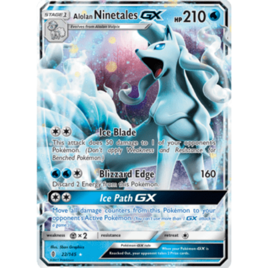 Alolan Ninetales GX (22/145) [Sun & Moon: Guardians Rising]