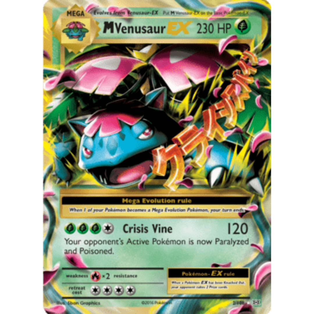 M Venusaur EX 002/108  - Holofoil XY  Evolutions - Ultra Rare