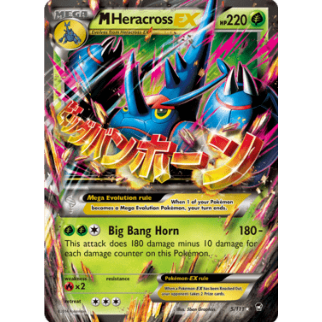 M Heracross EX 005/111  - Holofoil XY  Furious Fists - Ultra Rare