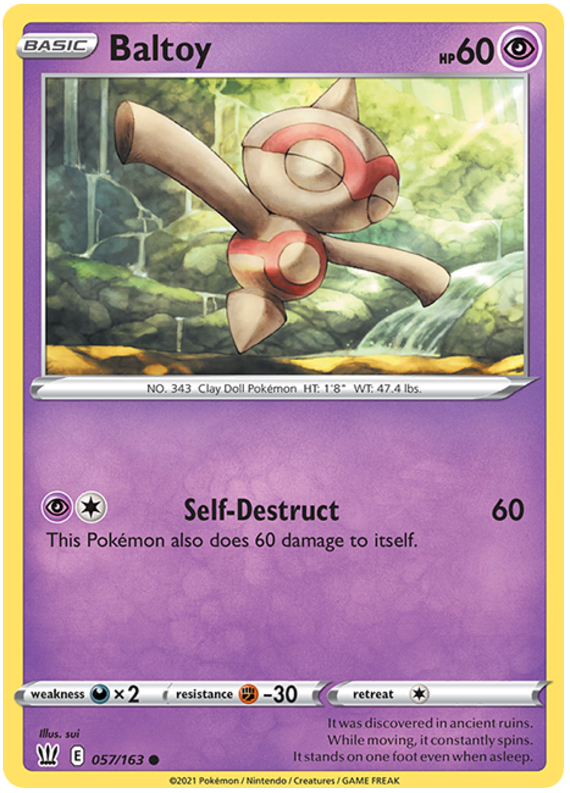 Baltoy 057  SWSH05 Battle Styles - Common