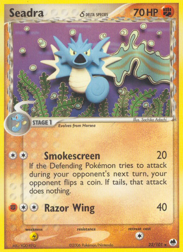 Seadra 022/101  Dragon Frontiers - Rare