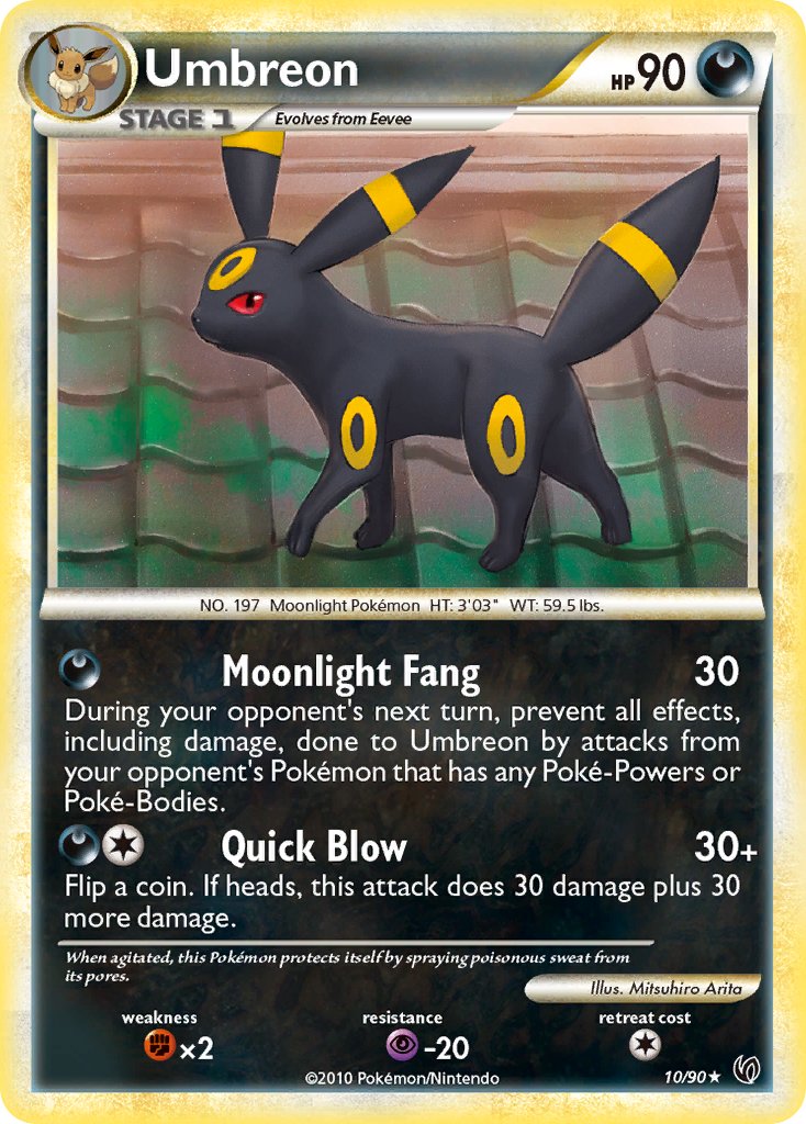 Umbreon - 10/90 (Cracked Ice Holo)/090  - Holofoil Deck Exclusives - Holo Rare