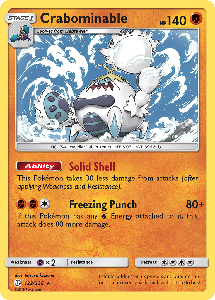 Crabominable  SM  Cosmic Eclipse - Rare