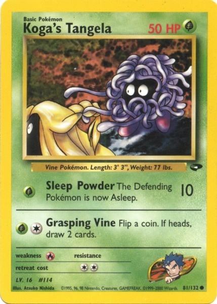Koga's Tangela 081  - Unlimited Gym Challenge - Common