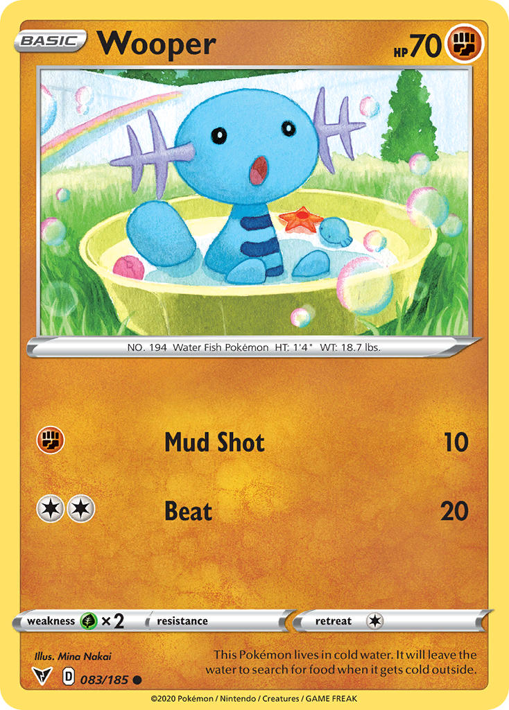 Wooper 083  SWSH04 Vivid Voltage - Common