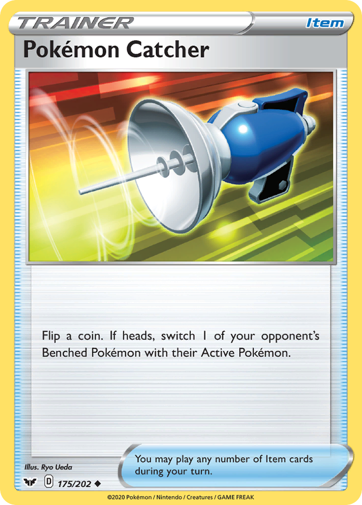 Pokemon Catcher 175  SWSH01 Sword & Shield Base Set - Uncommon