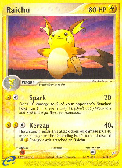 Raichu  Team Magma vs Team Aqua - Rare