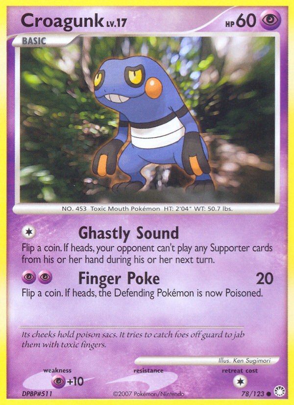 Croagunk 078/123  Mysterious Treasures - Common