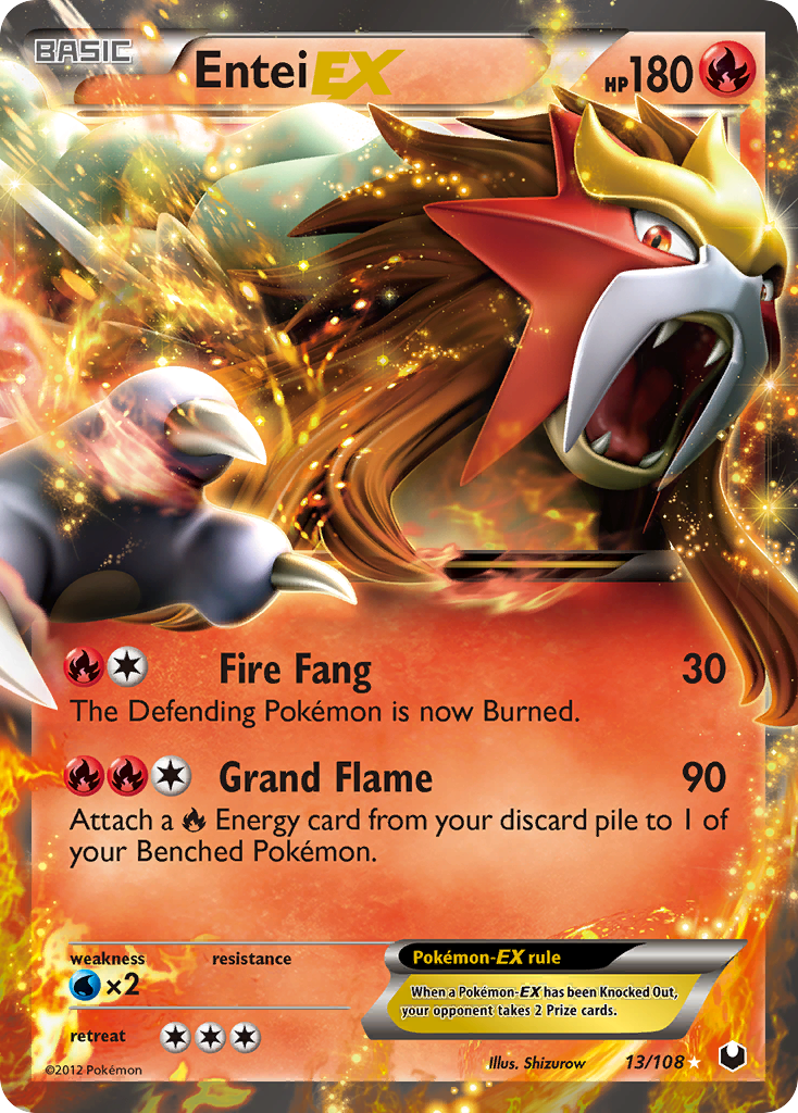 Entei EX  - Holofoil Dark Explorers - Ultra Rare