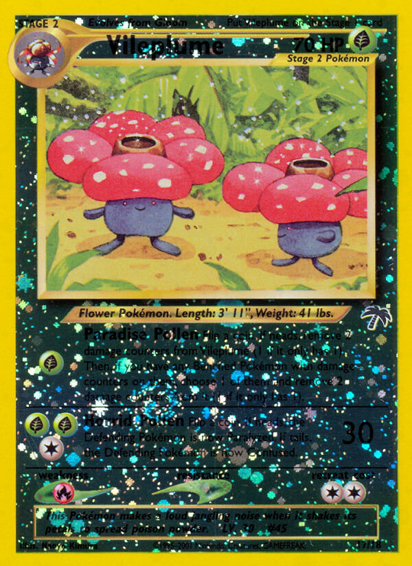 Vileplume 017/18  - Reverse Holofoil Southern Islands - Promo