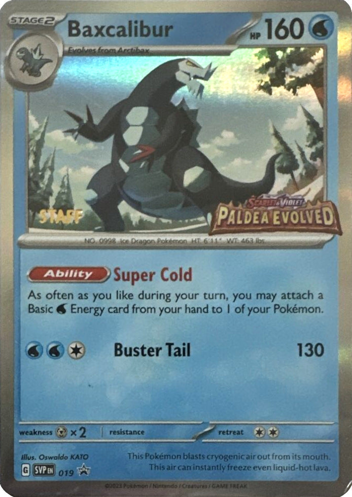 Baxcalibur 019  - Holofoil SV Scarlet & Violet Promo Cards - Promo