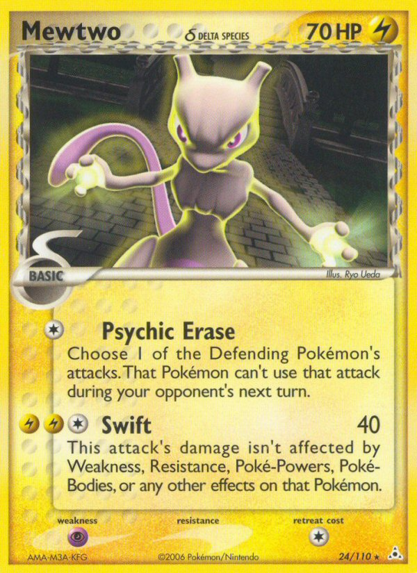 Mewtwo (Delta Species)/110  Holon Phantoms - Rare
