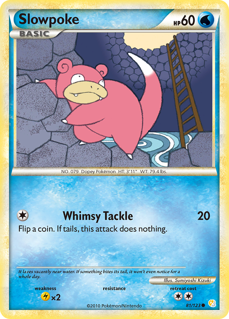 Slowpoke 081  HeartGold SoulSilver - Common