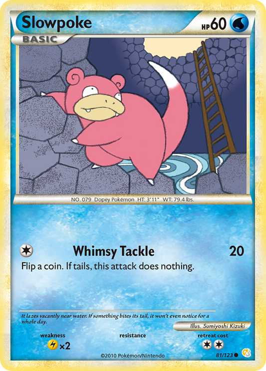 Slowpoke 081  HeartGold SoulSilver - Common