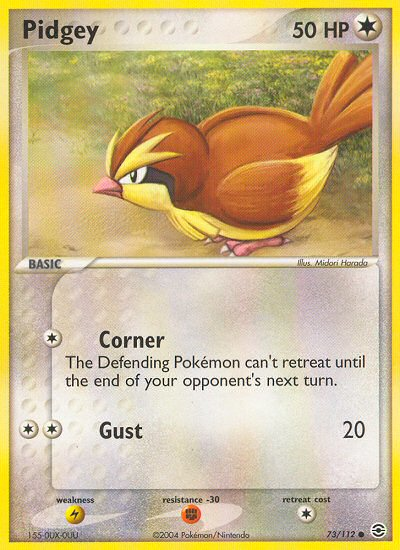 Pidgey 073  FireRed & LeafGreen - Common