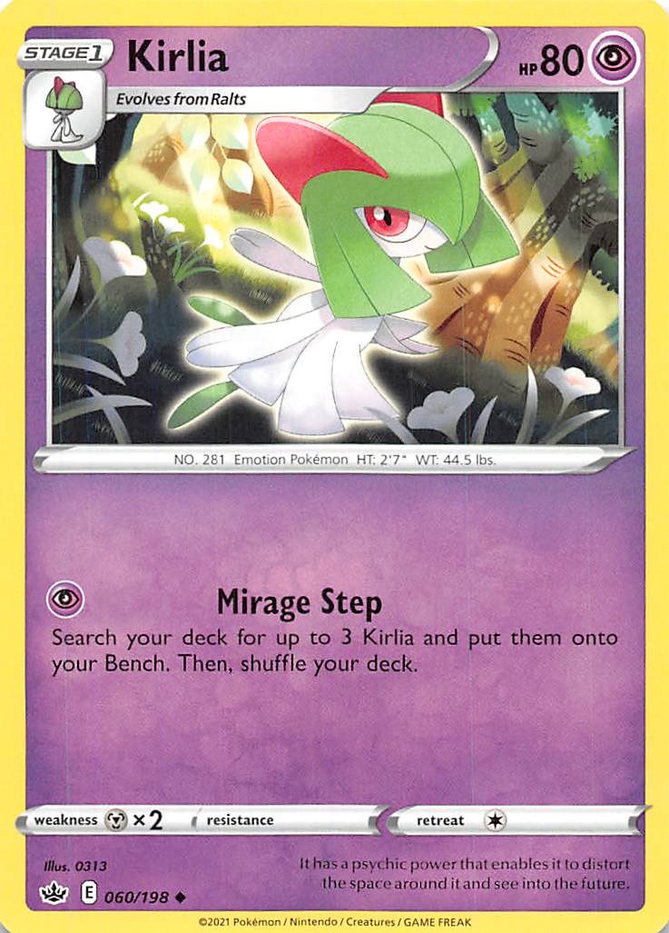 Kirlia 060  SWSH06 Chilling Reign - Uncommon