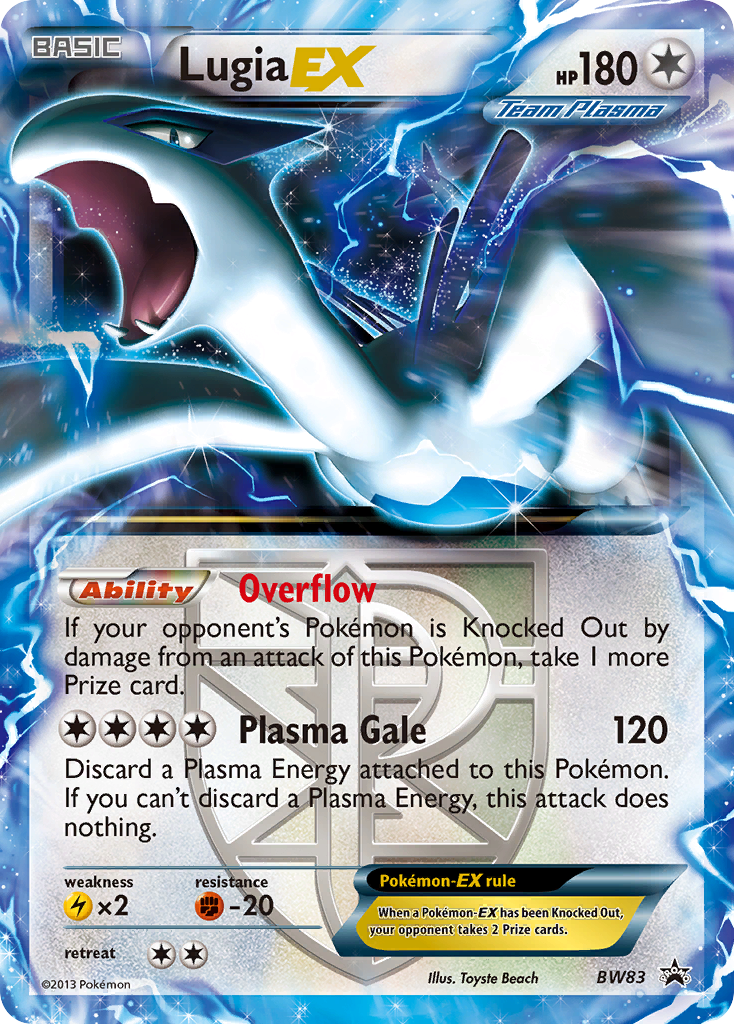 Lugia EX (Team Plasma) - BW83  - Holofoil Black and White Promos - Promo