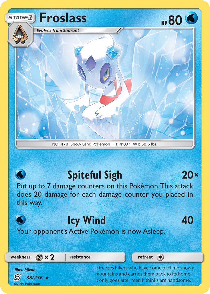 Froslass - 38/236 (SM Unified Minds)/236  Deck Exclusives - Rare