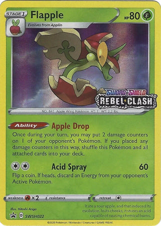 Flapple - SWSH022 (Prerelease)  - Holofoil SWSH Sword & Shield Promo Cards - Promo