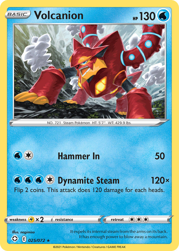 Volcanion 025  Shining Fates - Rare