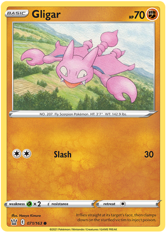 Gligar 071  SWSH05 Battle Styles - Common