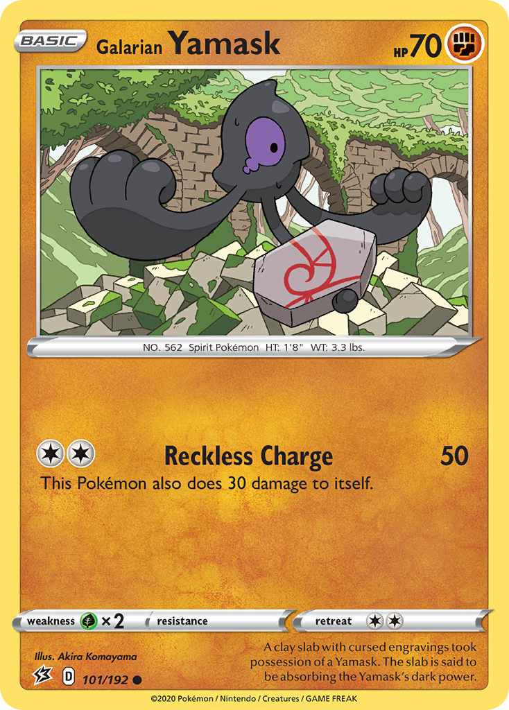 Galarian Yamask 101  SWSH02 Rebel Clash - Common