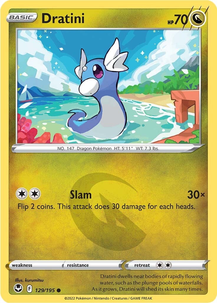 Dratini 129  SWSH12 Silver Tempest - Common