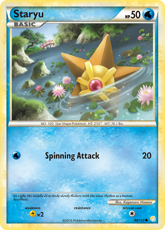 Staryu 084  HeartGold SoulSilver - Common