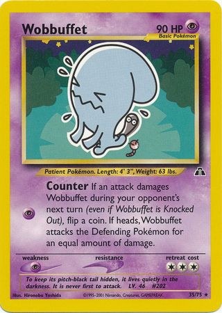 Wobbuffet (35) 035/75  - Unlimited Neo Discovery - Rare
