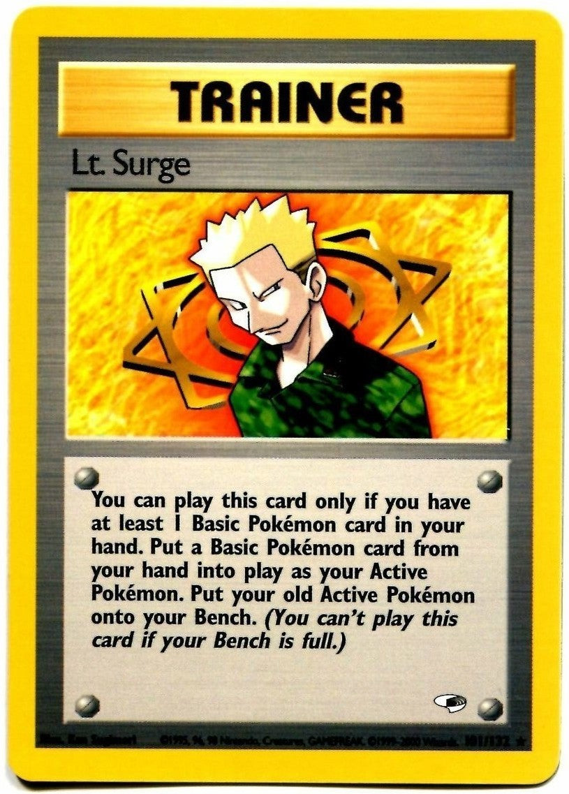 Lt. Surge (101) 101  - Unlimited Gym Heroes - Rare