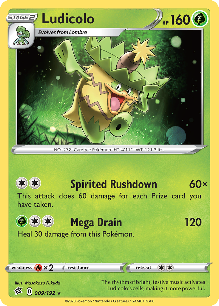 Ludicolo 009  SWSH02 Rebel Clash - Rare