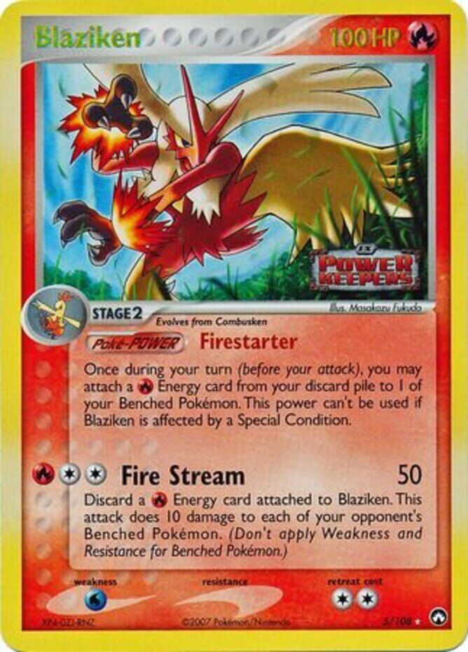 Blaziken  - Reverse Holofoil Power Keepers - Holo Rare