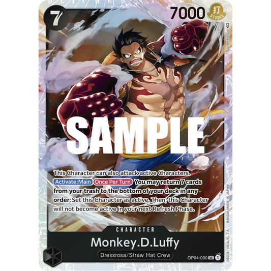 Monkey.D.Luffy (090) (OP04-090) - Kingdoms of Intrigue Foil