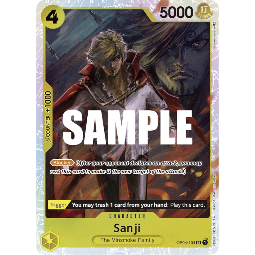 Sanji (104) (OP04-104) - Kingdoms of Intrigue Foil