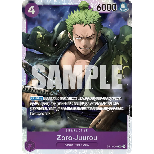 Zoro-Juurou (ST18-004) (ST18-004) - Starter Deck 18: PURPLE Monkey.D.Luffy Foil