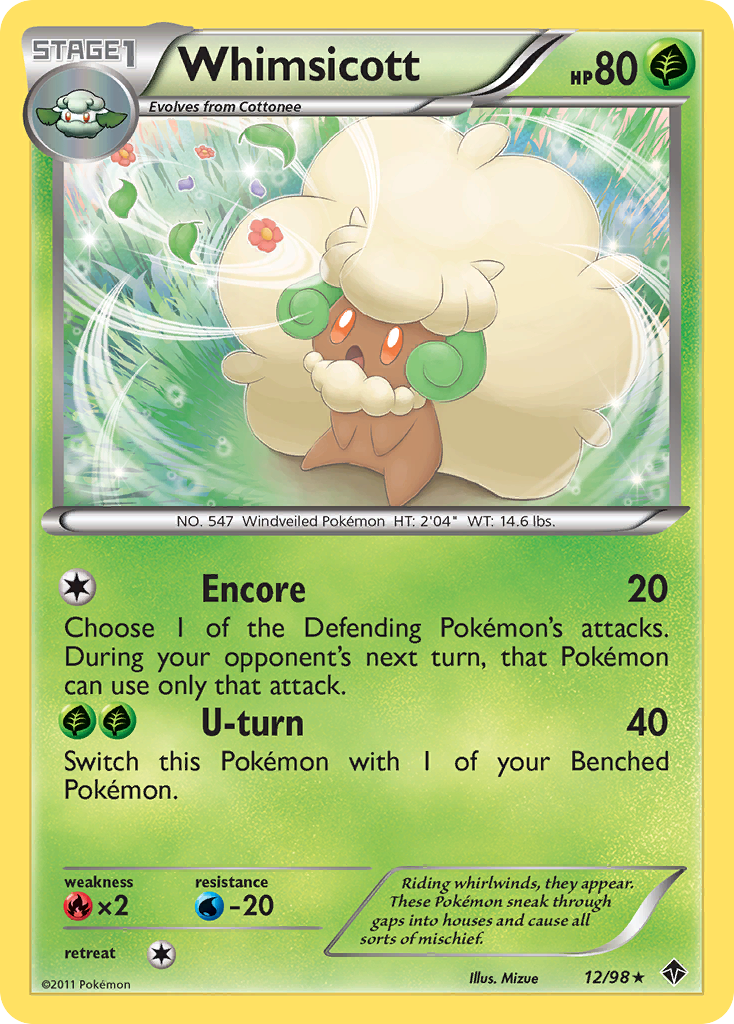 Whimsicott (12)  Emerging Powers - Rare
