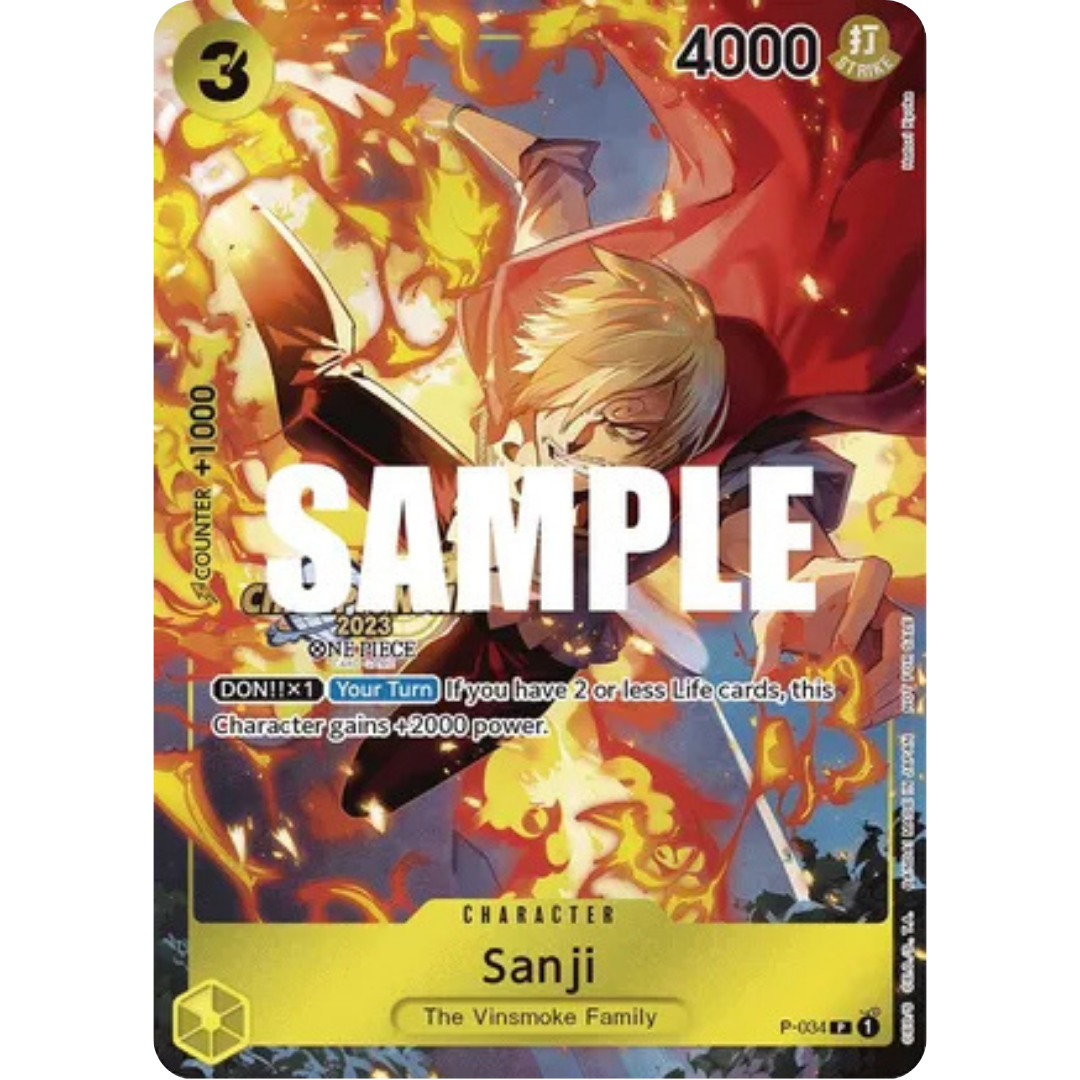 Sanji (CS 2023 Event Pack) (P-034) - One Piece Promotion Cards Foil
