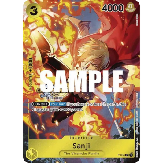 Sanji (CS 2023 Event Pack) (P-034) - One Piece Promotion Cards Foil