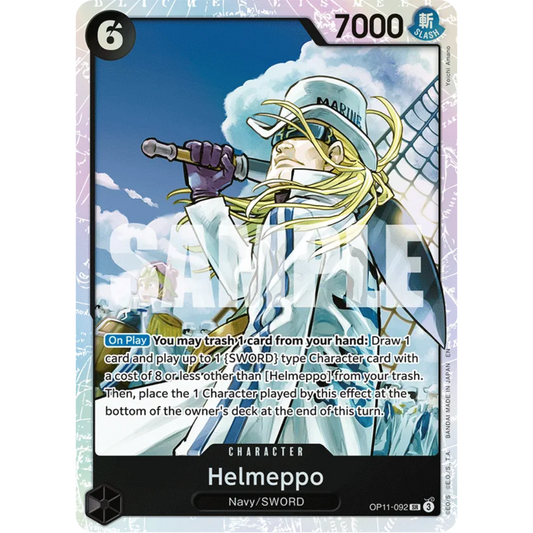 Helmeppo (OP11-092) - A Fist of Divine Speed Foil