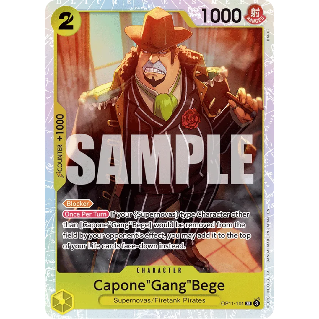 Capone"Gang"Bege (101) (OP11-101) - A Fist of Divine Speed Foil