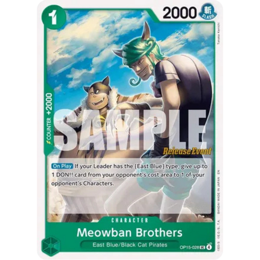 Meowban Brothers (OP15-028) - Adventure on Kami's Island Release Event Cards