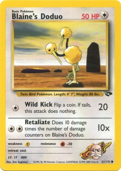 Blaine's Doduo 061  - Unlimited Gym Challenge - Common