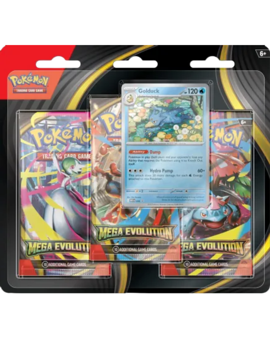 Mega Evolution 3 Pack Blister [Golduck]