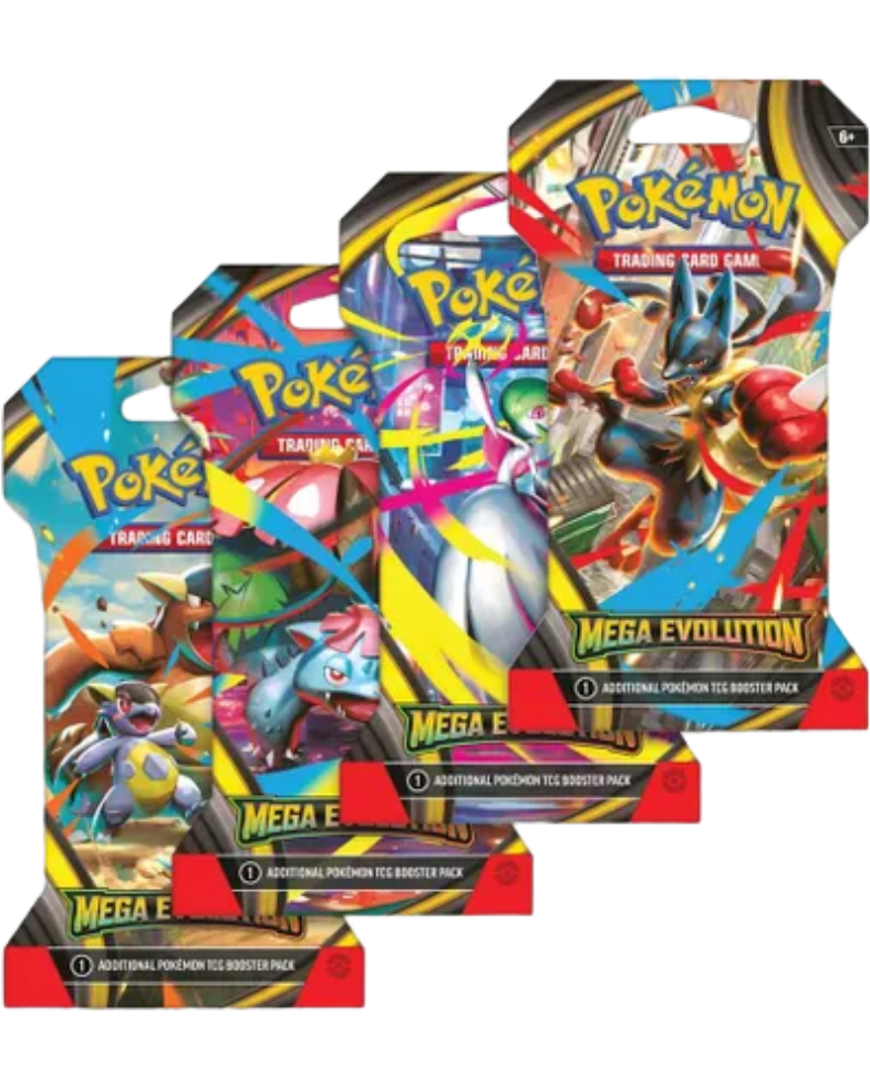 Mega Evolution Sleeved Booster Pack Art Bundle [Set of 4]