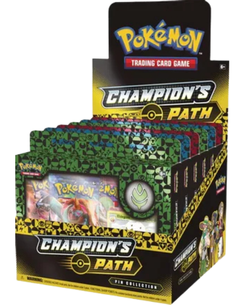 Champion's Path Pin Collection Display: Turffield, Hulbury, & Motostoke Gyms
