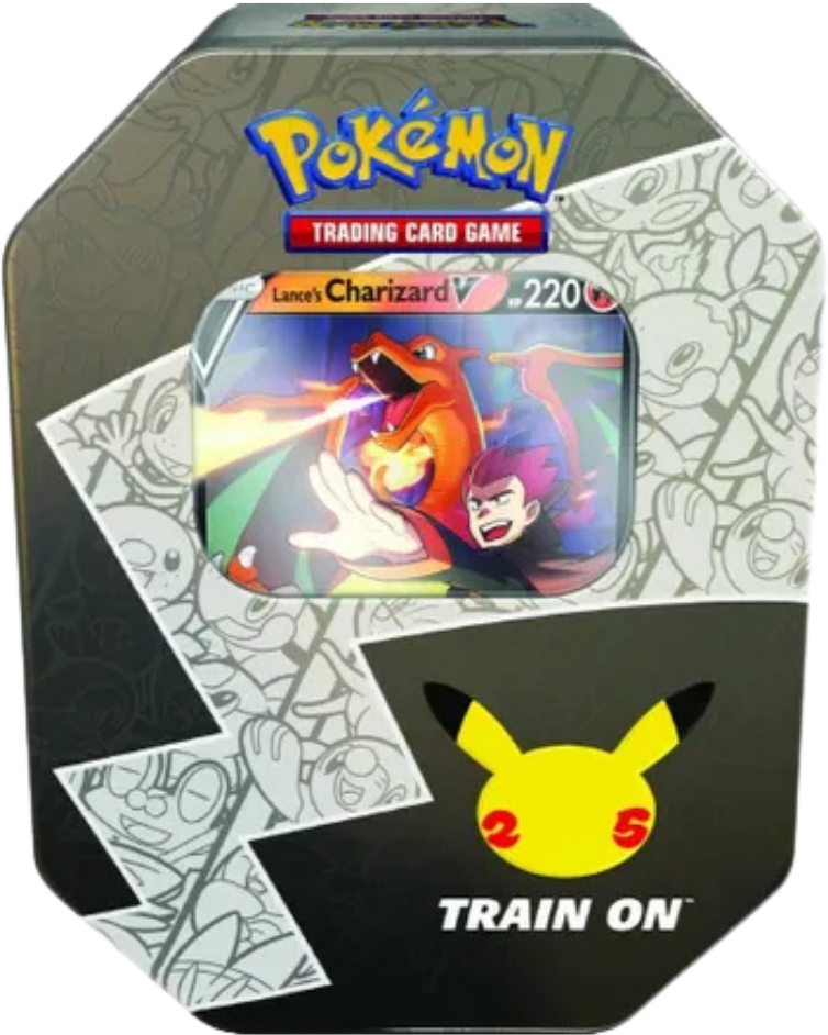Pokemon Celebrations International Tin [Lance's Charizard V]