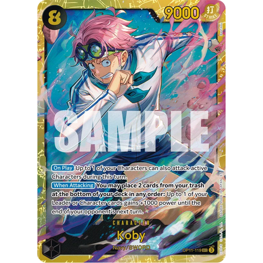 Koby (119) (OP11-119) - A Fist of Divine Speed Foil